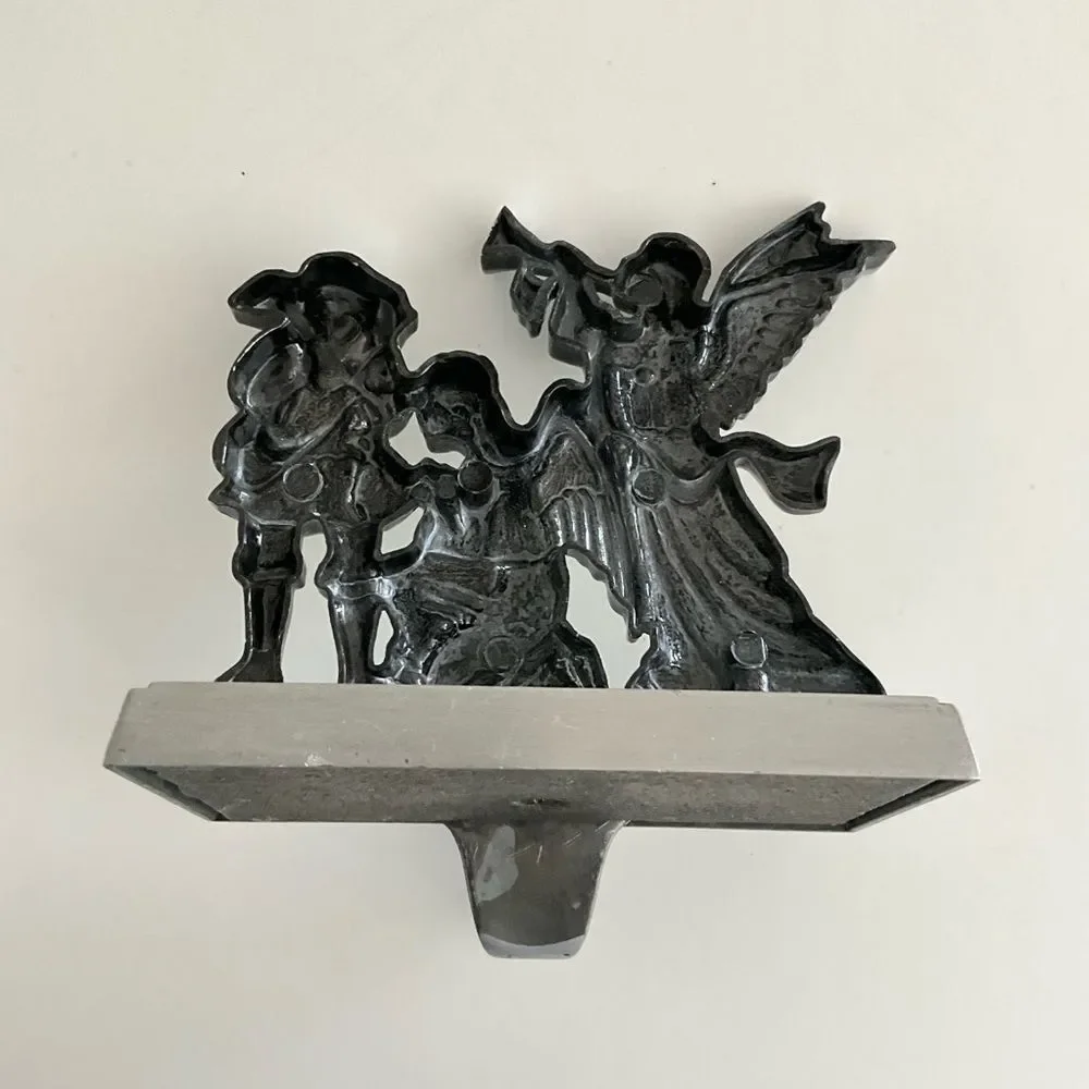 Vintage Stocking Hanger Christmas Angel Wall Hook